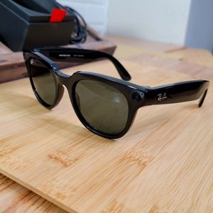 Ray-Ban Stories Smart Glasses - Black Wayfarer Dark Lenses